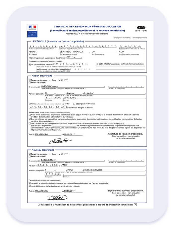 Document Cerfa